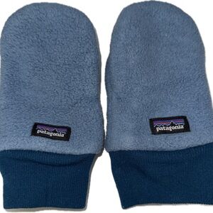 Patagonia Blue Fleece Mittens